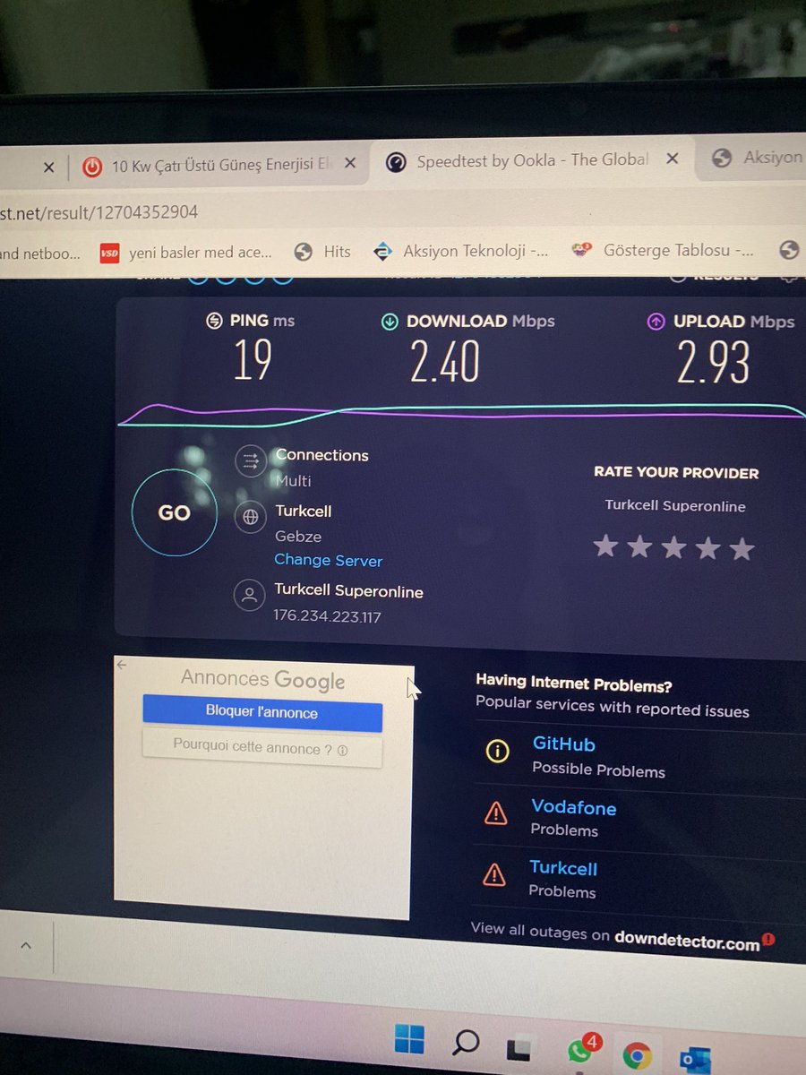 Yıl olmuş 2022 kullandığımız internet hızına bak. Yazıklar olsun #Turkcell #superonline