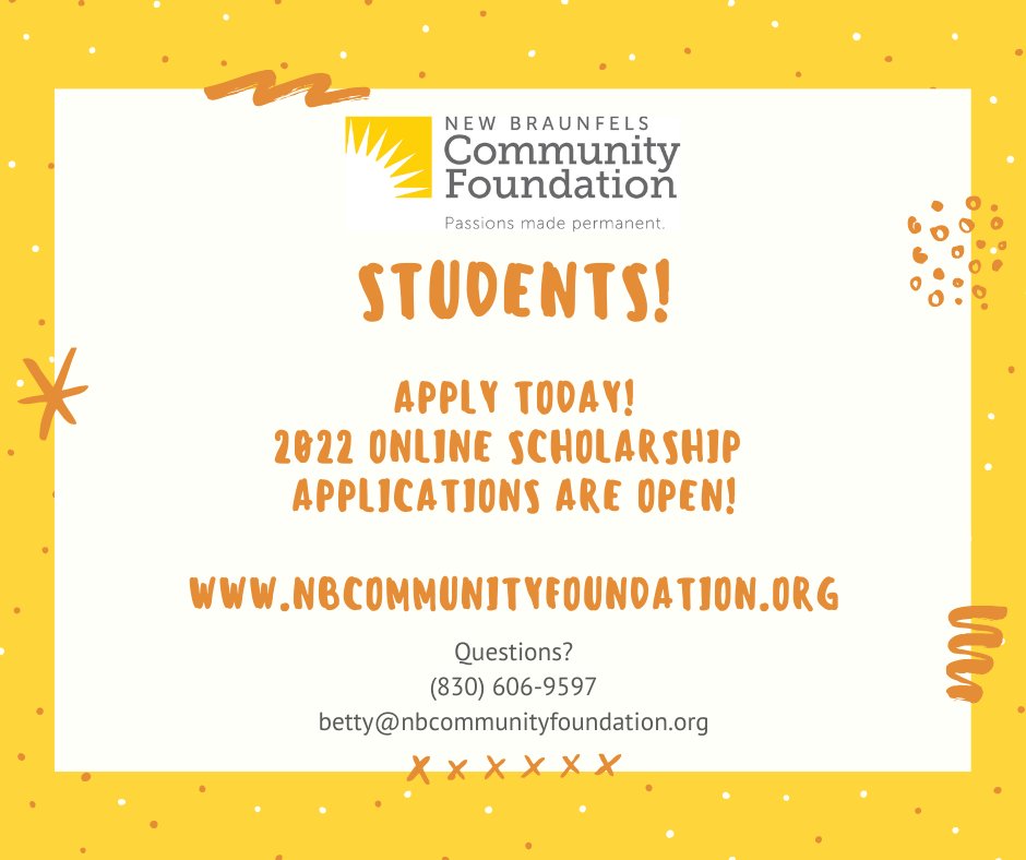 NBCommunityFoun's tweet photo. Students - Apply Today!
https://t.co/YbYF93qhzE https://t.co/01NOwuwEgA