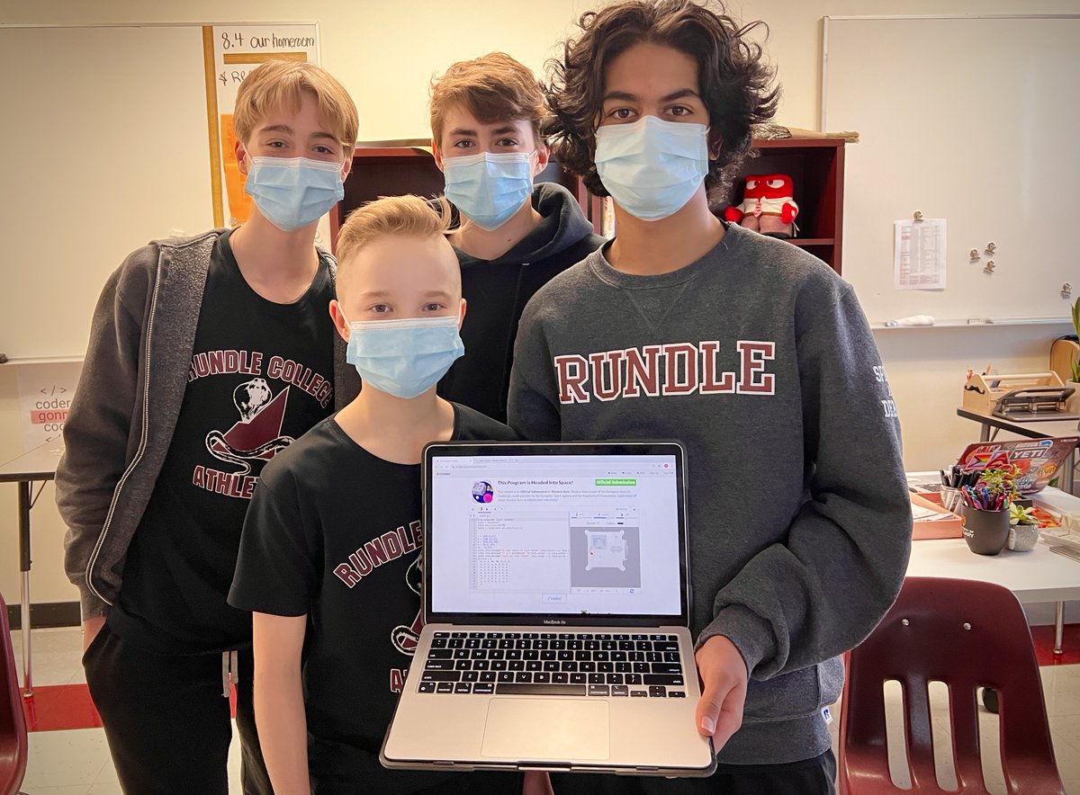 missusem's tweet image. Grades 7-9 coders @RundleJrHigh sending their code to the ISS @Space_Station with @astro_pi!
Thank you
@ESA_education
@KidsCoding &
@Raspberry_Pi for this incredible opportunity!
Coding connects us globally!
#CodingforGood
#BeCurious
#WeAreRundle
#100daysofcode