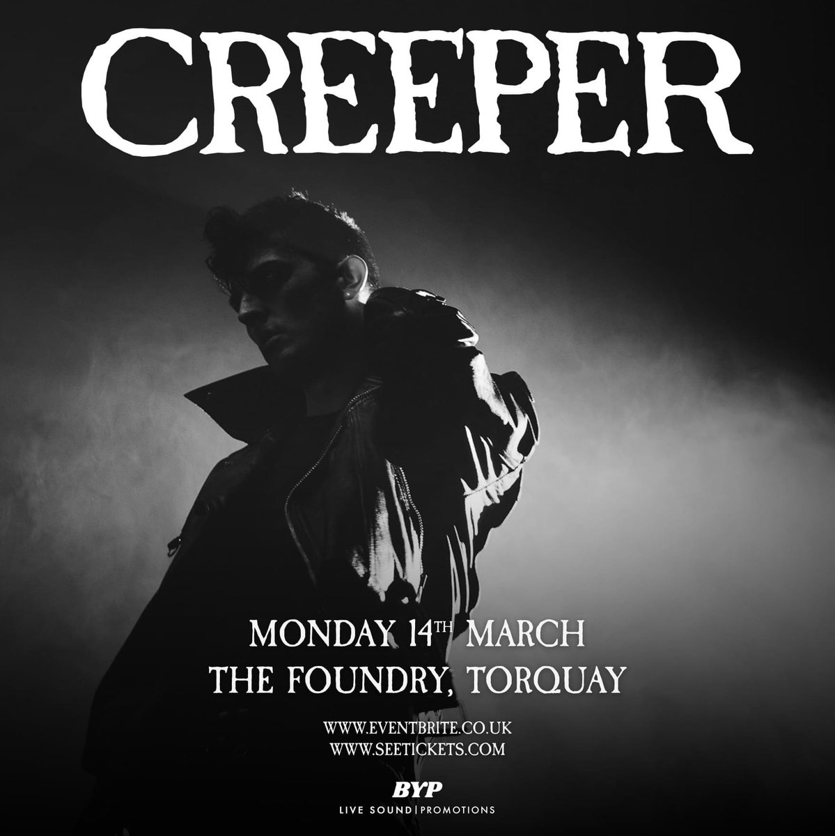Live Sound Promotions (@lspromoplymouth) on Twitter photo New show! <a href="/creepercultuk/">C R E E P E R</a> head to The Foundry, Torquay on March 14th! ๐: see.tickets/creepertorquay New show! <a href="/creepercultuk/">C R E E P E R</a> head to The Foundry, Torquay on March 14th! ๐: see.tickets/creepertorquay