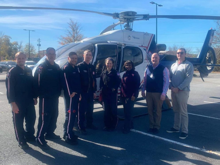 AirMethodsCorp's tweet photo. Our January Featured Base of the Month AirLife GA 1 recently taught a class on pediatric respiratory emergencies to the ER Nurse residents at @PiedmontHealth and spoke to the EMT, Medical and Nursing classes at @SoCrescentTech! 🏥👩⚕️
#CommunityOutreach #FBOM #AirLifeGA #GriffinGA https://t.co/FDvJtsEhfz