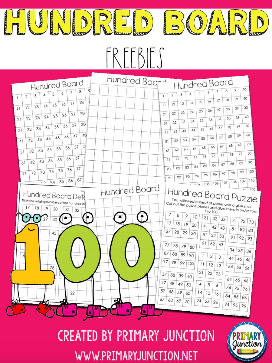 PrimaryJunction's tweet image. "FREE DOWNLOAD! 100 AND 120 Chart printables, fill-in-the-blank resources, and puzzles.  Snag the download here. 👉" ed.gr/dufa6