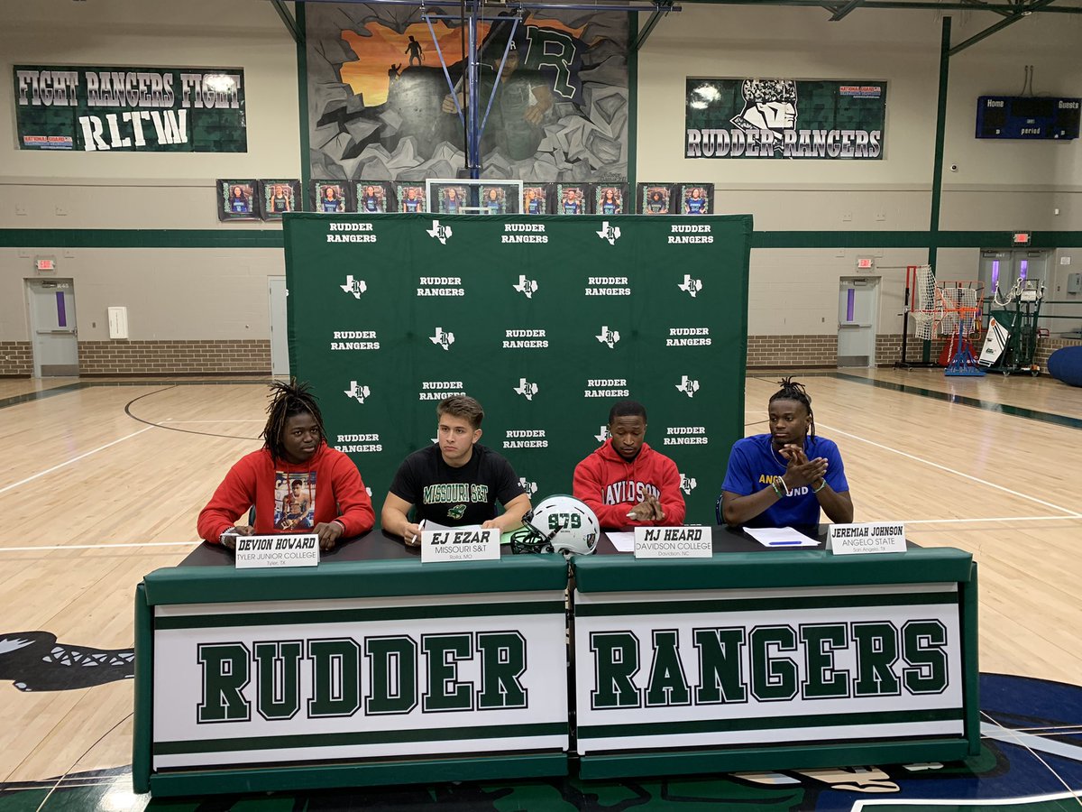 4 <a href="/RudderFootball/">Rudder Football</a> stars are taking their talents to the next level! These seniors led Rudder to their first ever playoff berth