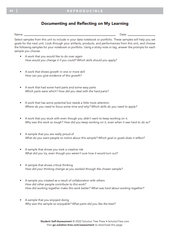 KatieWhite426's tweet image. Do your students have a portfolio? Could they spend time reviewing their documentation and reflecting on it? Here is a template to support that longitudinal work. More in my new book Student Self-Assessment:  Canada solutiontree.com/ca/student-sel… US solutiontree.com/authors/katie-…