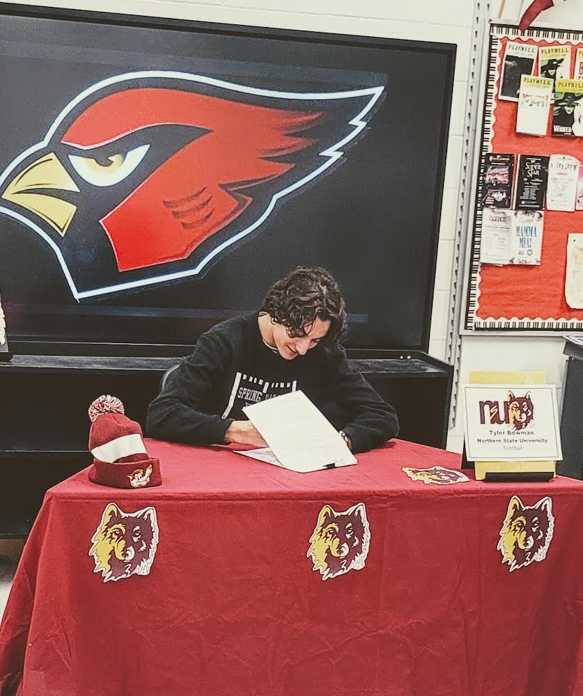 Tyler Bowman signs his National Letter of Intent to play football at Northern State University in Aberdeen, SD! Congrats Tyler!
