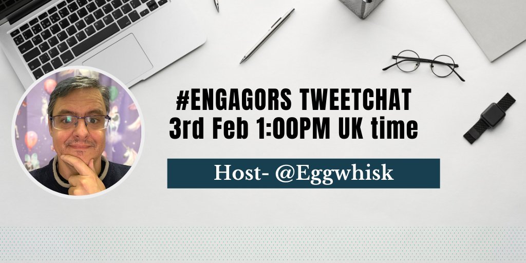 Join the #EngagORS Tweetchat 3rd Feb 1pm UK time. Amazing people. Great community. All welcome 🙏