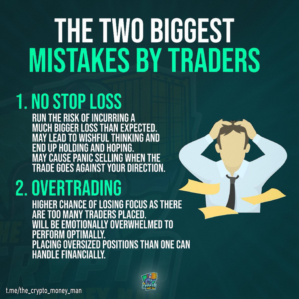 CryptoMoney_Man's tweet photo. 🎖️ #PremiumTradingContent 04

We’ve all made mistakes trading, but those mistakes shouldn’t be repeated over and over again.

NEVER fall for the temptations of these two… https://t.co/2ql2s5Bpk6