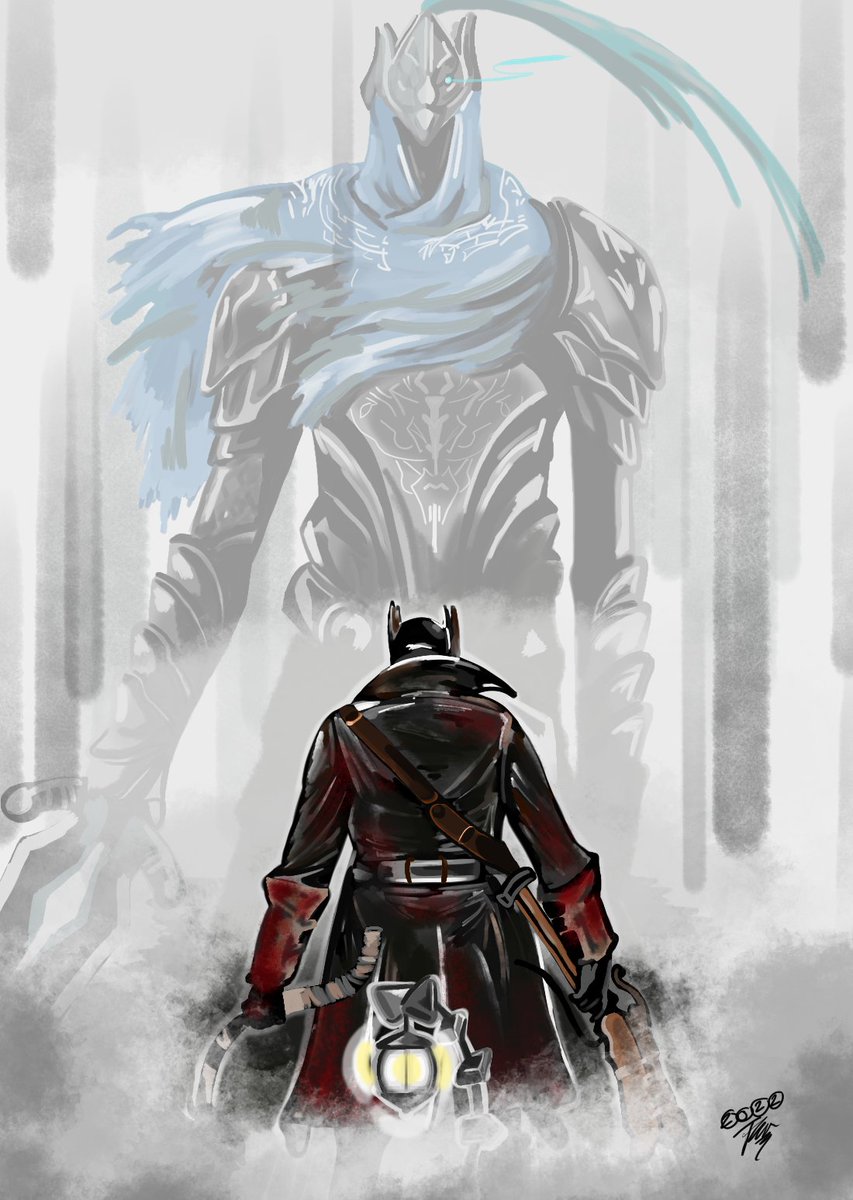 jay6859's tweet image. What if?? 🤔🤔
#Bloodborne #DarkSouls #fanart #art #BloodbornePSX #artistsontwitter #videogames