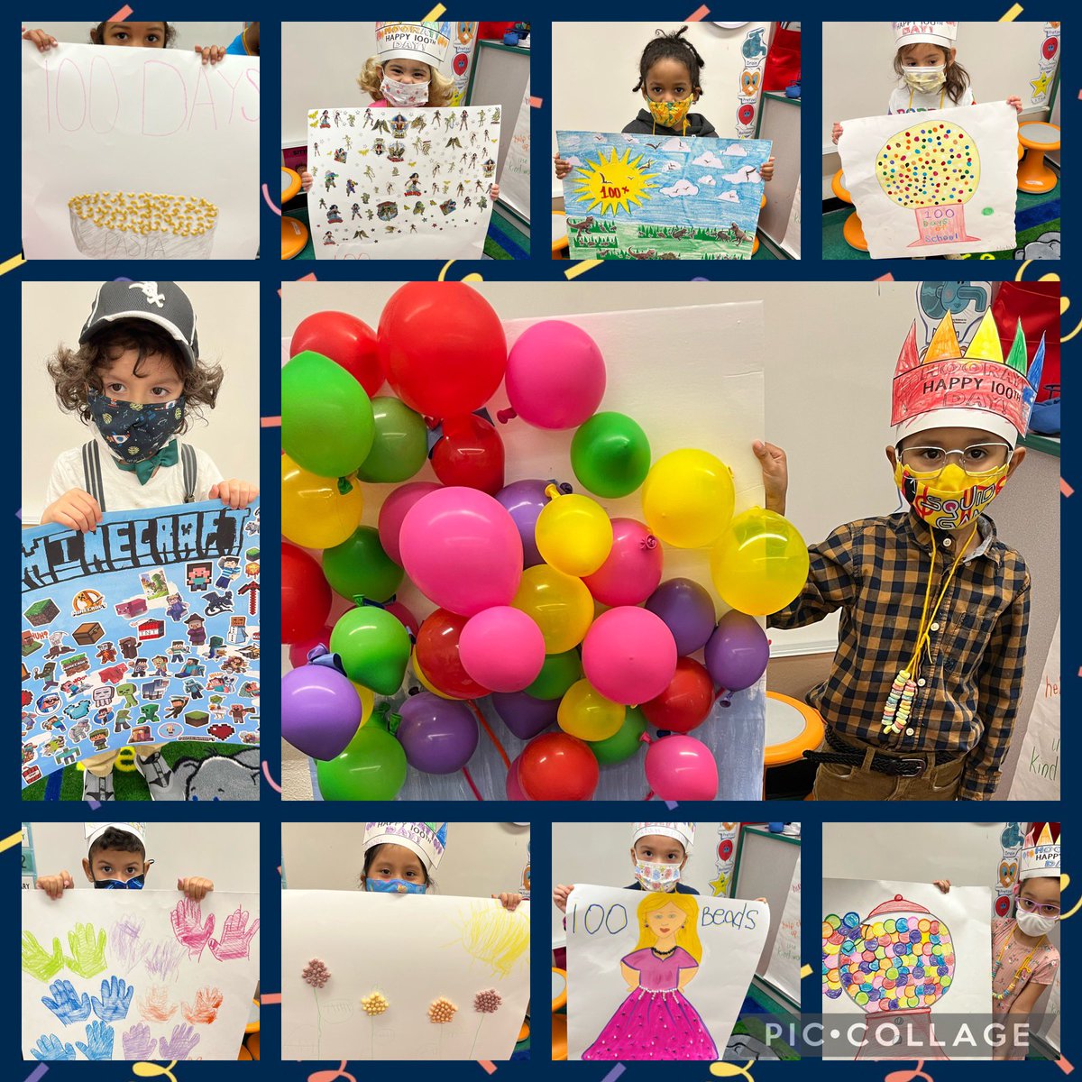 harleygrl80's tweet photo. Our 100th day projects came out amazing!! Great job everyone! @JOSECARDENASECC https://t.co/BLGuMwvBja