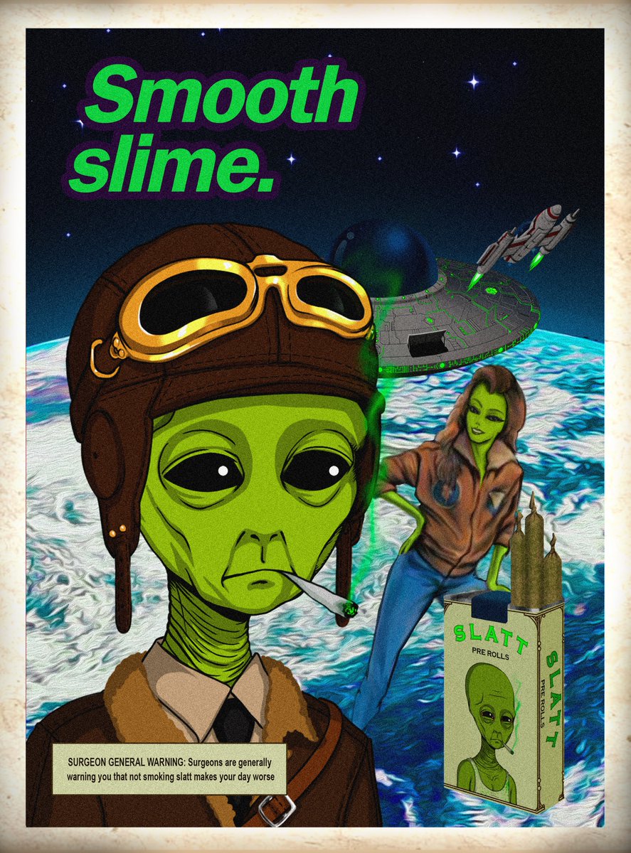 alienscumfleet's tweet photo. An old Smooth Slime print from Gargaldeez🪐

WARNING: SLATT is an extremely potent substance with many uses⚒️🔮

What is your favorite Strain? 🌬️#scumfleet #slatt https://t.co/1LiCsRs9yA