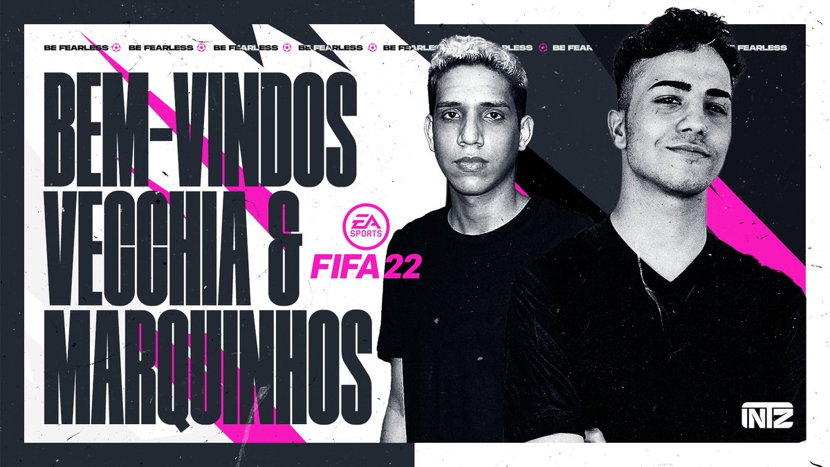 INTZ's tweet photo. A INTZ VAI ENTRAR EM CAMPO NO FIFA 22 ⚽

Chega mais, @INTZVecchia e @INTZMarquinhos! 😎

Nossos craques vão representar nosso espírito de intrepidez na próxima temporada da @koeloficial. 

#GoINTZ #INTZFIFA https://t.co/DJ5dvL7LiH