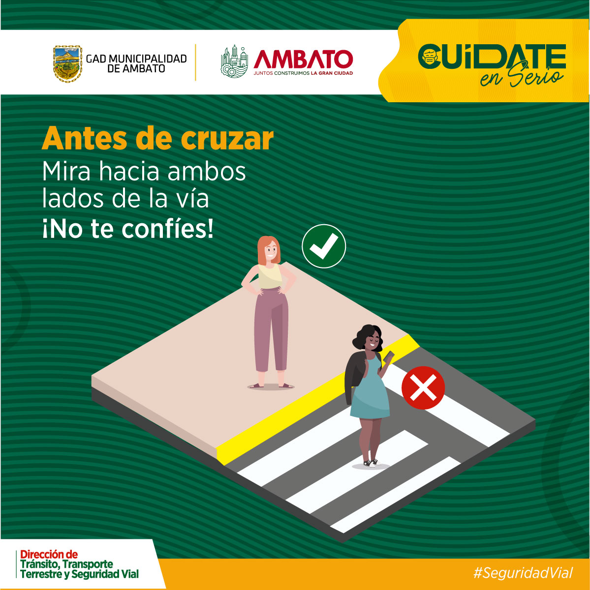 ¡ Todos somos peatones ! 

#salvatuvida