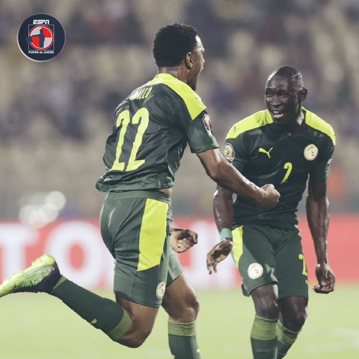 ESPN_FDJ's tweet photo. 🇸🇳 Senegal está en la FINAL 

Con goles de Diallo, Gueye y Mané, vencieron a Burkina Faso 3-1 🔥 https://t.co/XyG9fCZOV2