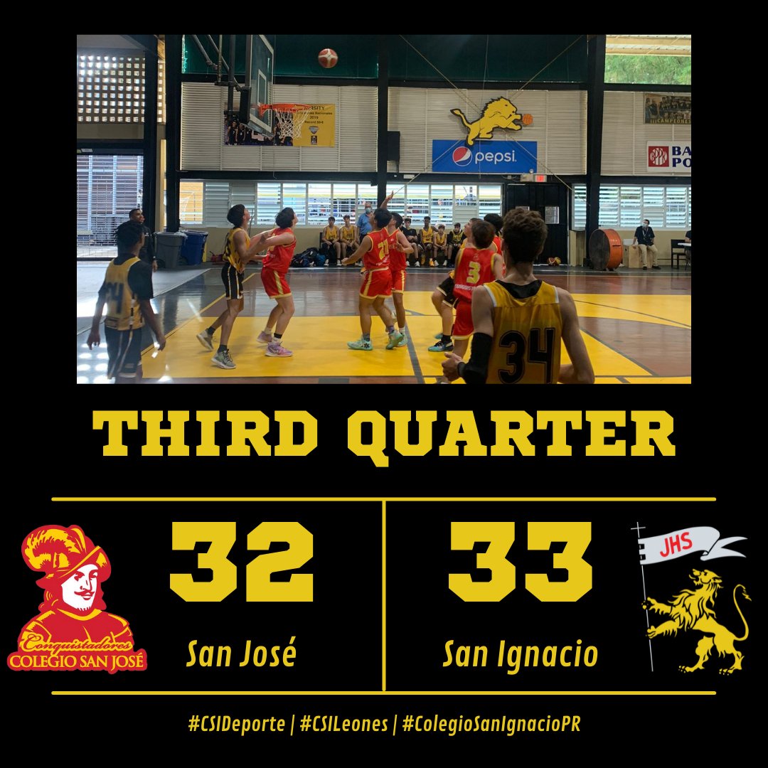 ColSanIgnacioPR's tweet photo. #CSIDeportes | #CSIBaloncesto JV | CSJ 32-33 CSI en Third Quarter | #csinews https://t.co/eV4DNZAS0v