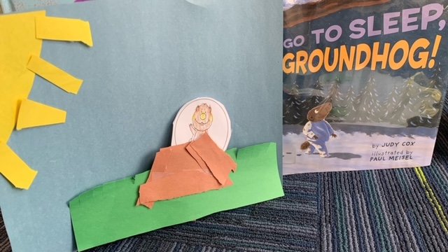 Ms. Megargel and Ms. Davidson's students celebrated Groundhog Day by listening to Go to sleep, Groundhog!  Students made a craft and took home a book about Groundhog Day. 📚 #mandalayel #wantaghreads