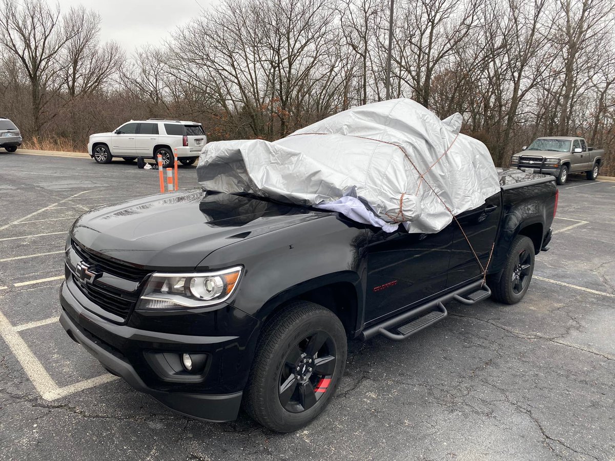 KTULNews's tweet photo. This is Chief Meteorologist @DanThrelkeld's truck in the station parking lot. Do you think he knows what’s coming? (Hint ... it's snow)

More on this winter weather: https://t.co/shB9IutF5e

Photo from NewsChannel 8's @mbradshawtv. https://t.co/k1uOKqY9Ht
