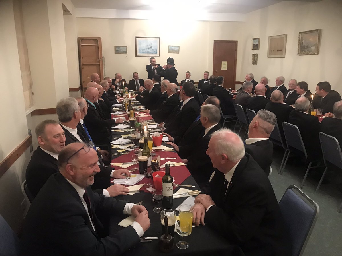 7354Lodge's tweet photo. Great banter and meeting friends old and new at Wenning Lodge Olde England night. It’s a full house here https://t.co/v97eLIVPL1