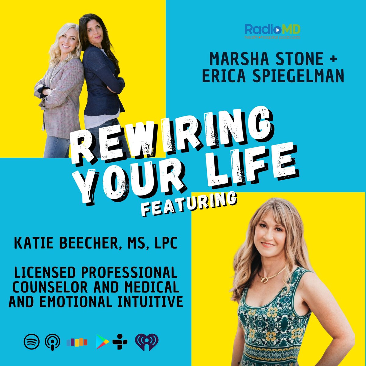 MarshaStoneATX's tweet photo. 🚨 New episode out TODAY with Katie Beecher, MS, LPC a Licensed Professional Counselor and Medical and Emotional Intuitive with over thirty years of experience. You can listen to this episode to hear some of Katie’s tips on how to connect with your intuition 🧘🏼‍♀️✨ #Bewell #podcast https://t.co/IeDQeuxMHS