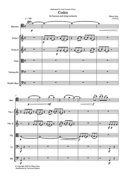 CamerataASoler's tweet photo. #CodexCalixtinus #Xacobeo .@camino_xacobeo
@Cia_Garcilasos 
Codex (2022) for bassoon and string orchestra
Work on progress based on a fragment from Codex Calixtinus (XII century). Dedicated to Jose Lozano Prior.
Soon published by Universal Edition https://t.co/m6WmSg8NKg
