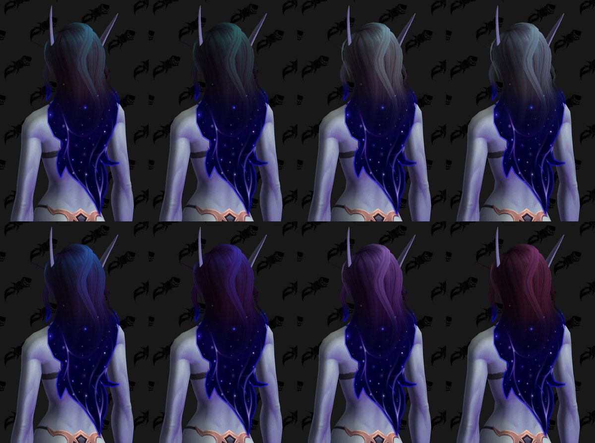 Starcursed Void Elf Hair Concept (re-upload!) 