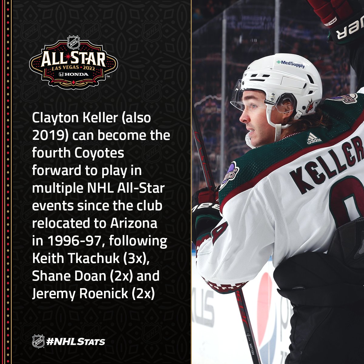 NHL Public Relations on X: Clayton Keller of the @ArizonaCoyotes