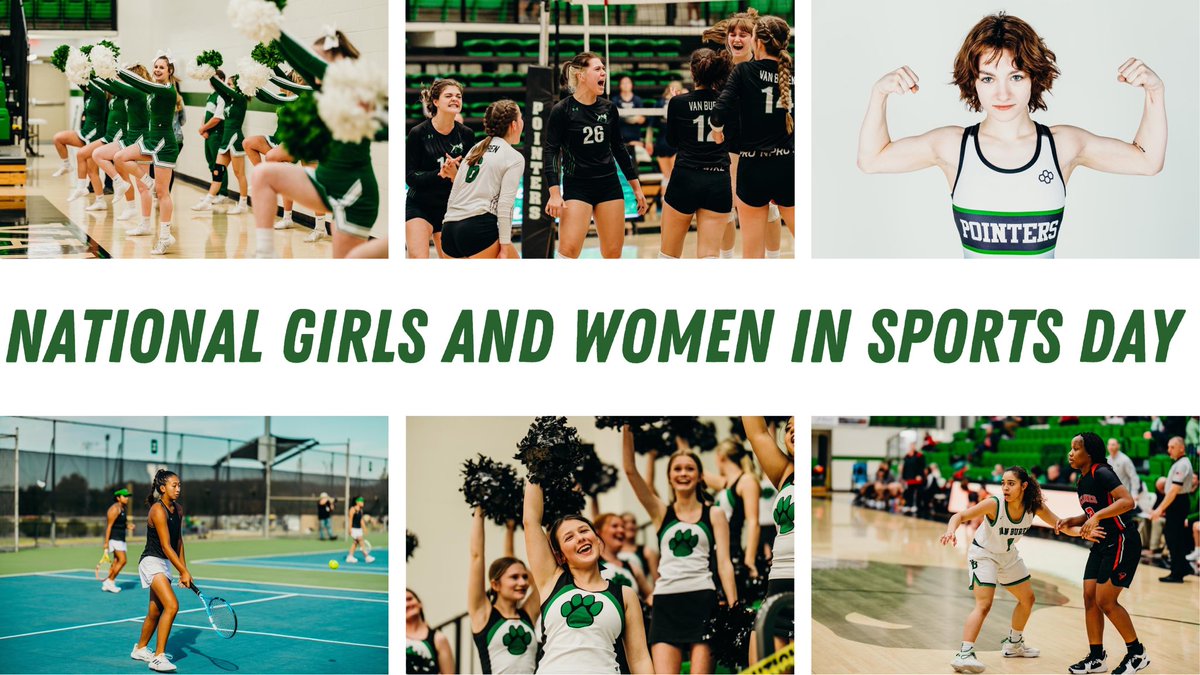 Happy National Girls and Women in Sports Day! Van Buren is home to so many AMAZING female athletes and staff. Today (and everyday) we celebrate you! #PointerNation