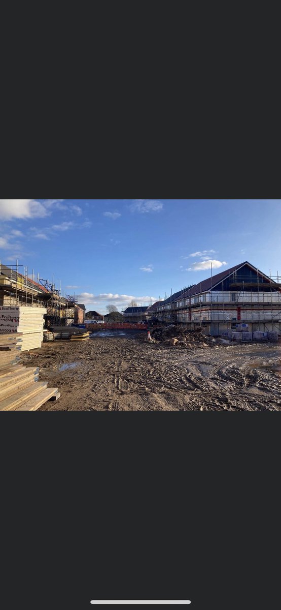 Heddfan - our housing site in Pontypridd progressing well with client on target for completion in April. #scaffolding #wales