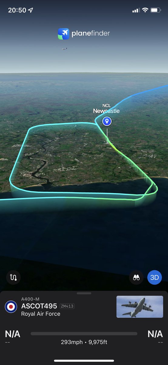 TheSnoopySnoop's tweet photo. #RRR495 doing the rounds over #Teeside #Newcastle 

#A400M #Atlas #RAF #ZM413 #43C5E7 

#haveglass #AvGeek #planespotting #milair https://t.co/YtyjIcUqkc
