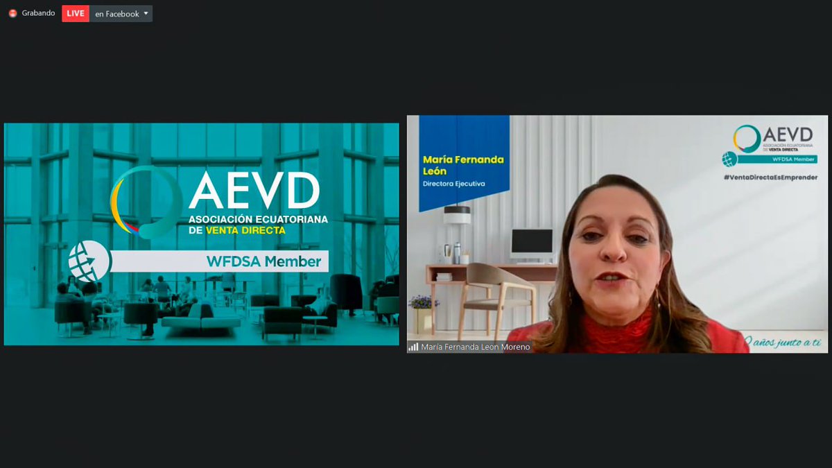 AsambleaEcuador's tweet photo. #MariaFernandaLeón, Directora de #AEVD, explicó sobre la Venta Directa, como un canal comercial y del cual cualquier persona puede montar un negocio independiente. Habló sobre el aporte de este sector para el empoderamiento de las mujeres. https://t.co/6J2BmnfM98
