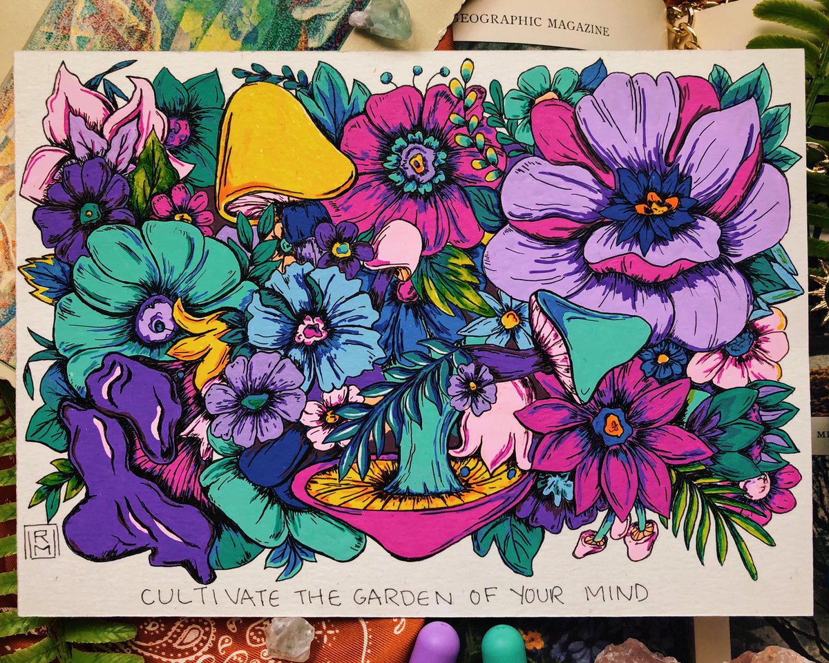 tracerlore's tweet image. show me your floral art so I can share it 🌸🌻🌷