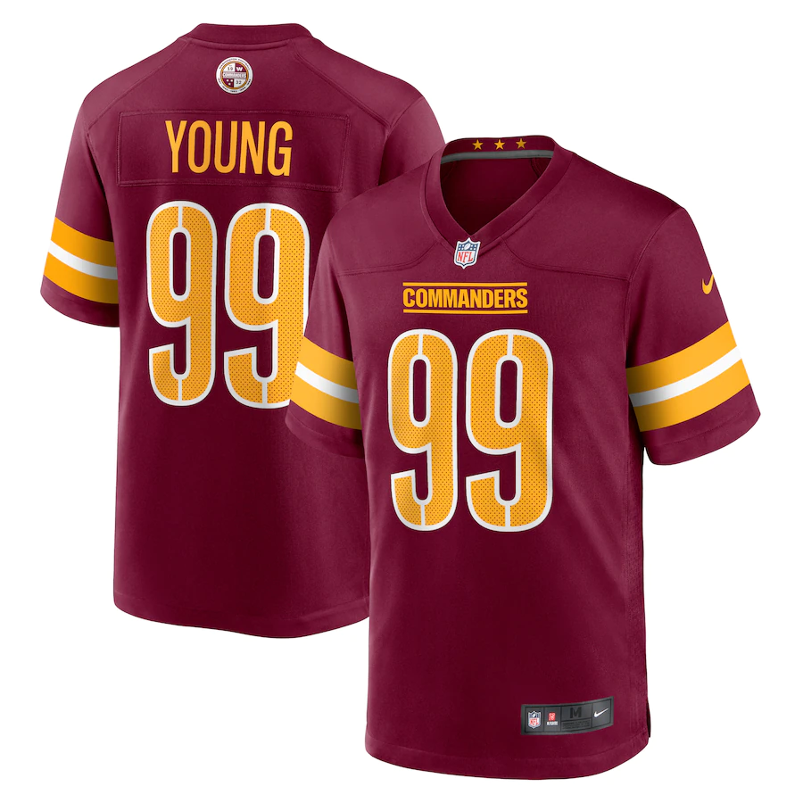 We have an awesome #Giveaway for our followers all you have to do is like, follow, and RT for an entry. #Commanders Chase Young new jersey from Fanatics.