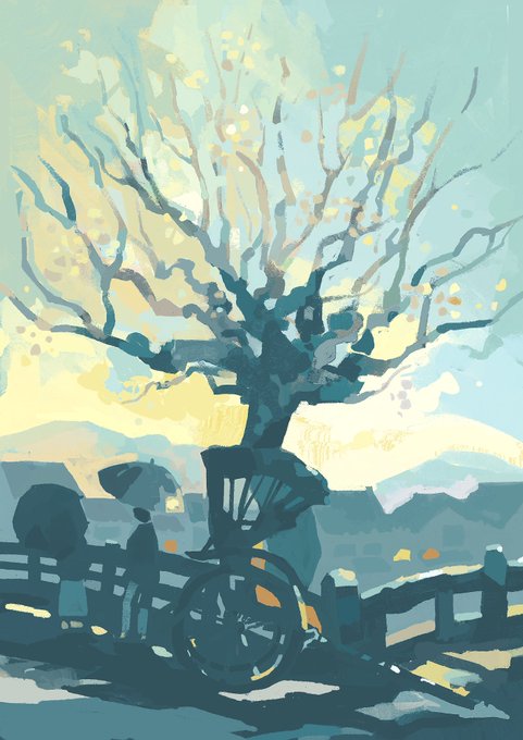 「bicycle tree」 illustration images(Latest)｜5pages