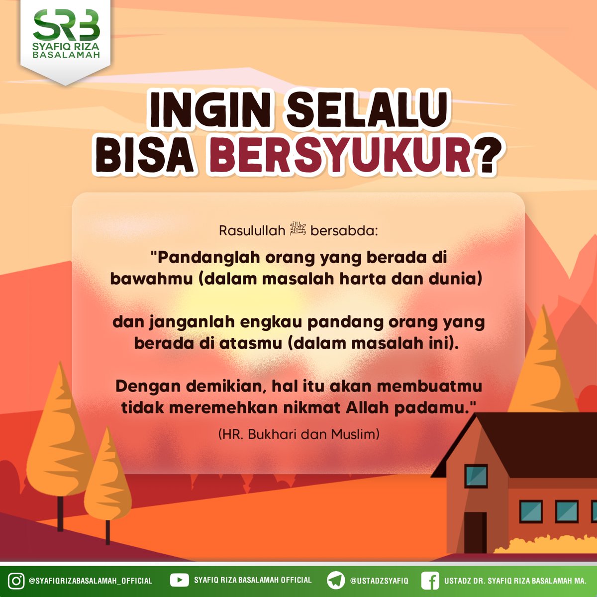 ustadzsyafiq's tweet photo. Semoga kita bisa menjadi hamba yang memperbanyak syukur https://t.co/6nb98vo2XR