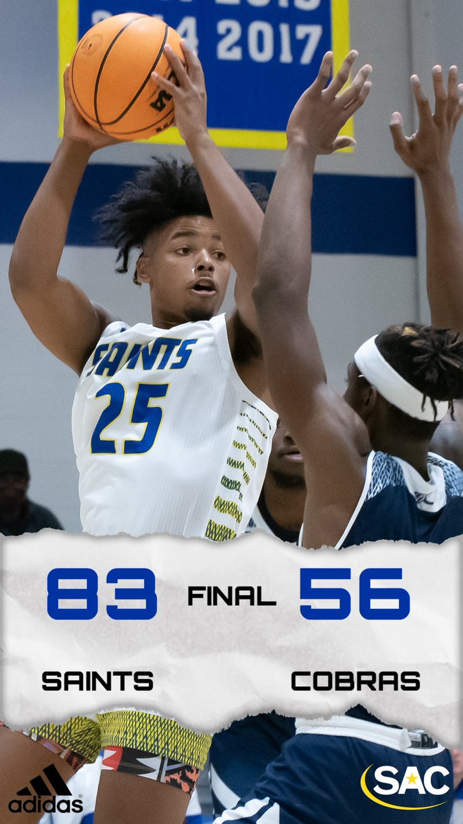 Its a FINAL from the Timken Center, the <a href="/Saints_Hoops/">Limestone MBB</a> team runs its win streak to three with a dominant 83-56 score over visiting Coker University.
#limestONEnation #MakeSACYours #RingThatBell