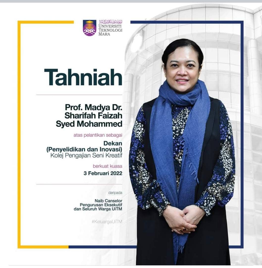 Tahniah diucapkan kepada barisan dekan-dekan eksekutif 
Kolej Pengajian Seni Kreatif (College of Creative Arts) UiTM. 

#unleashingcreativepotential  #KSPK 
#uitmdihatiku #collegeofcreativeartsuitm #ccauitm