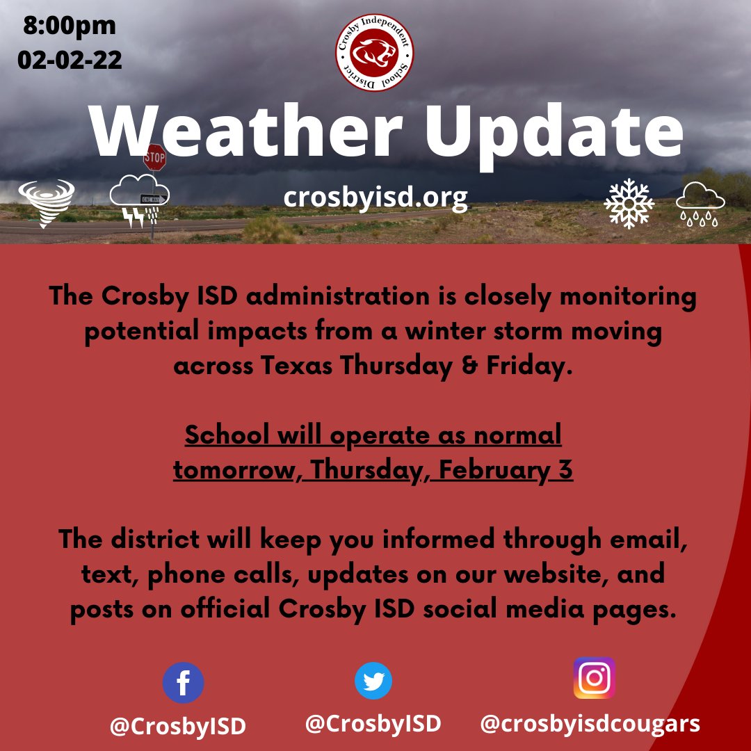 CrosbyISD's tweet photo. https://t.co/pdcI1FrIPx