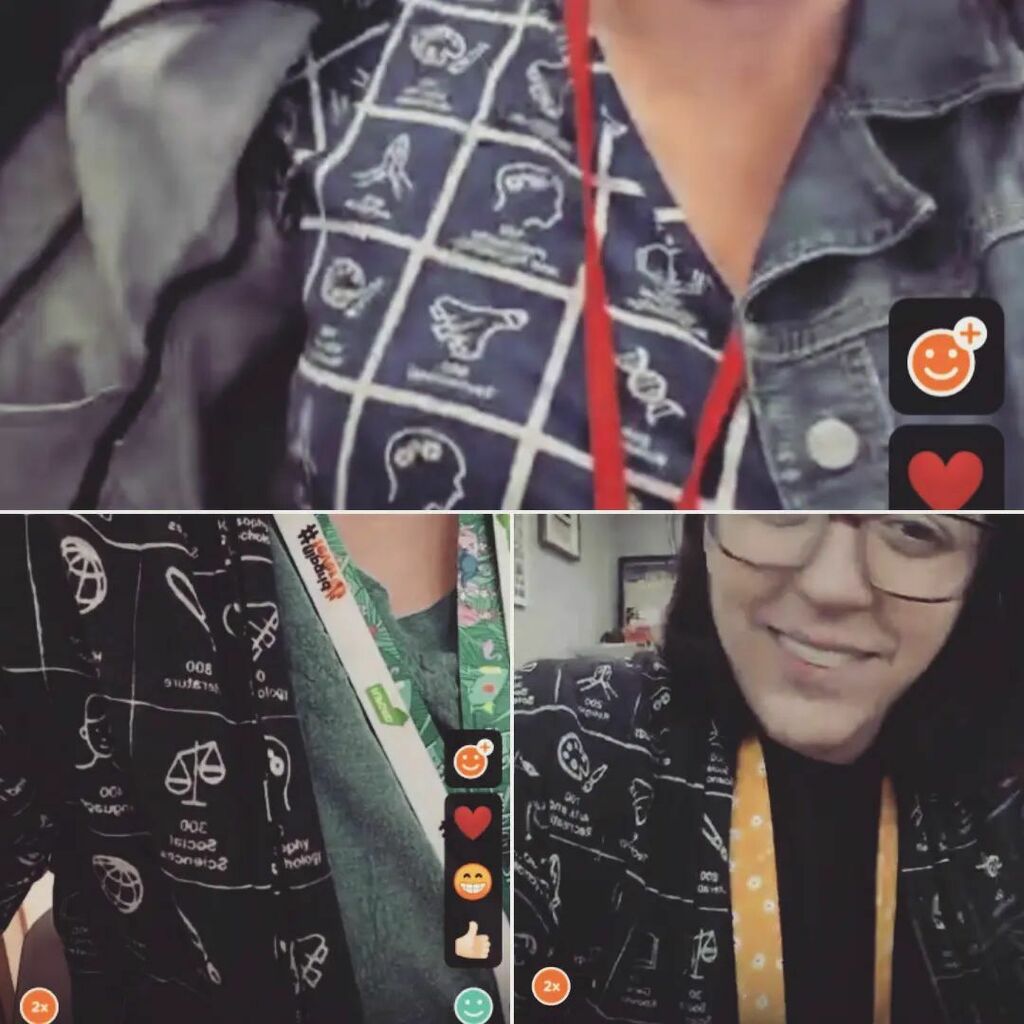 techplusbooksnc's tweet photo. When you find out on Marco Polo that your pod squad is twinning today in @svahausa Dewey decimal print cardigans and dresses...👯‍♀️ #librarianstyle https://t.co/z71vDjd6ey https://t.co/vxGJmCbT3s