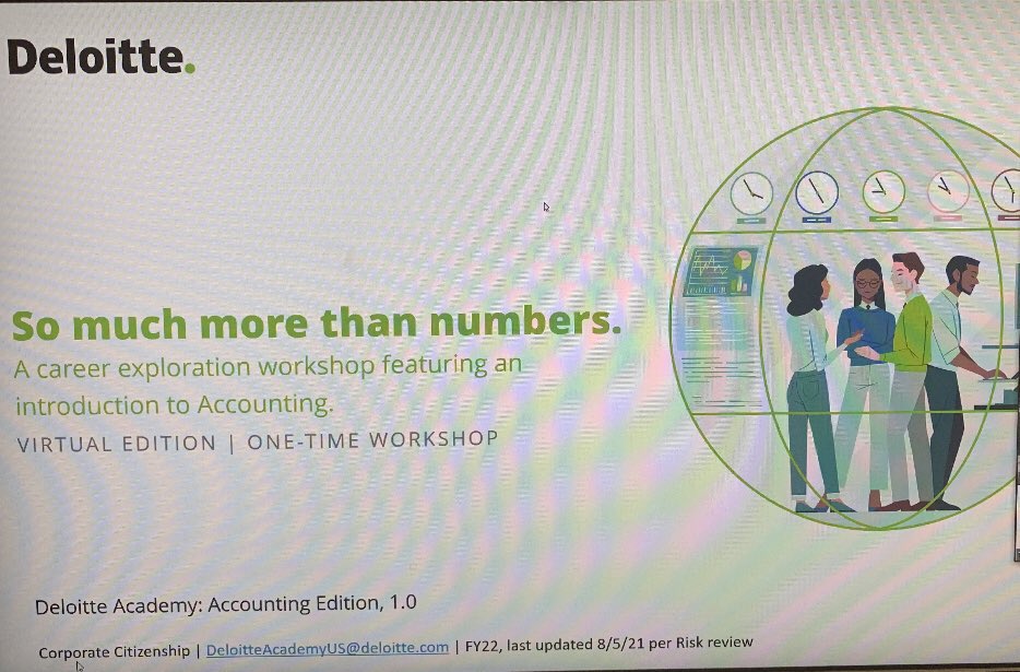 Deloitte presents Accounting and Careers to students in Orange High School’s Accounting Students… Preparing for the Future #ctemonth #collegeready #careers