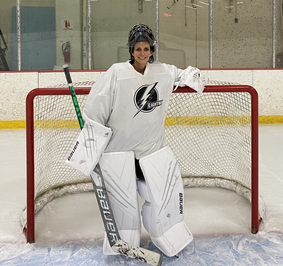 Puck marks on my new gear, that’s good news! <a href="/BauerHockey/">BAUER Hockey</a> @BallySportsDET