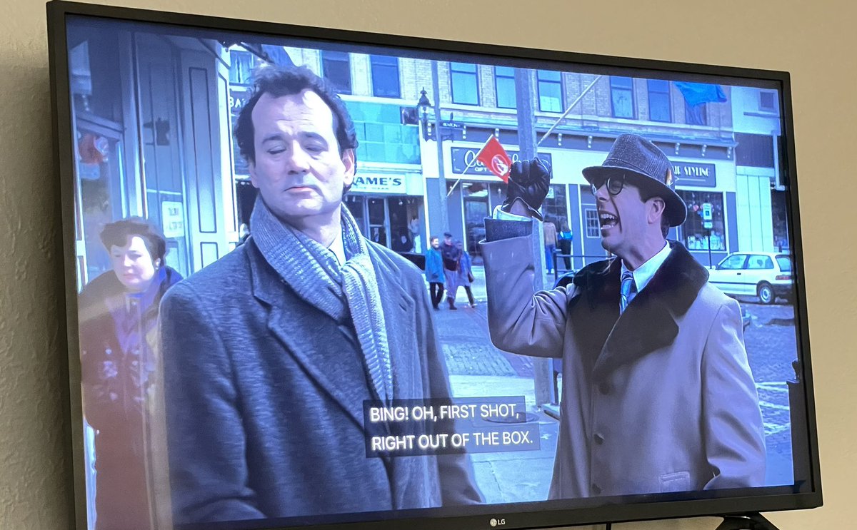 Dad_HQ's tweet photo. Question:
What’s your favorite thing about the movie Groundhog Day, and why did you choose @Tobolowsky’s role as Ned Ryerson?

#DadThoughts https://t.co/e2Wj2qc41h