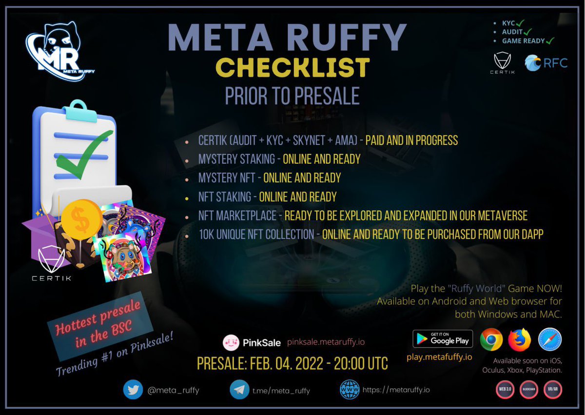 ralph67104064's tweet photo. @SnoopDogg I know your really into the #Metaverse and #NFTCommunity you really neeed to take a close look at! @meta_ruffy is already smashing the bsc space and coming fully prepared with their metaverse, nft’s and marketplace in all before launch! #MetaRuffy $MR https://t.co/DuGTnOwlkt https://t.co/sa9emQ56aI