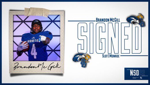 mcgillbrandon_'s tweet photo. It’s official🙏🏾✍🏾🦅 #Mi22ionDriven @coachmorrison58 @coach_Strickand @SU_Coach_Robles @LaceyHerring2 @Shorter_FB https://t.co/jx107yuUSd