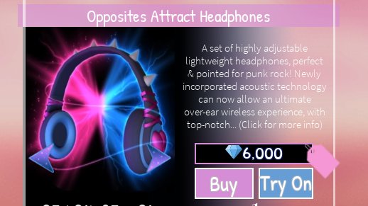 TheRoyaIeNews's tweet photo. 2/2/22 VALENTINES UPDATE💕
8 New accessories have been released costing up to 71.8k!
New opposite attracts set made by @.iiFer_plays and @.ixchoco_ !!! The set is a total worth of 134k!!!
Everything adds up to 205.8k!
 #rhteaspill #royalehigh #cybertea #beatea #rhnews https://t.co/Cujh8uEjLB