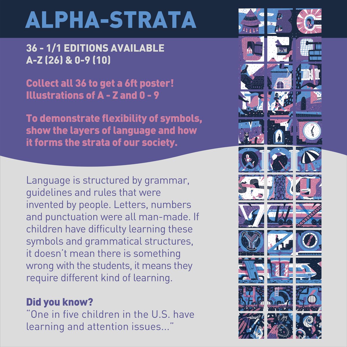 SharpBubbled's tweet image. 1/2
rarible.com/sharpbubble/sa…
@rarible 

This is a collection of 36 Singles when put together make up a large master image Titled:
“Alpha Strata” A-Z 0-9

Raising awareness 1 in 5!

Open for offers!
#rarible #NFT #sharpbubble #NFTartist #NFTs #NFTcollectibles