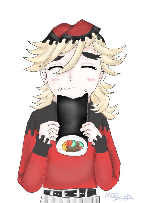 モエさんがTwitterに投稿した童磨(鬼滅の刃)のイラスト。