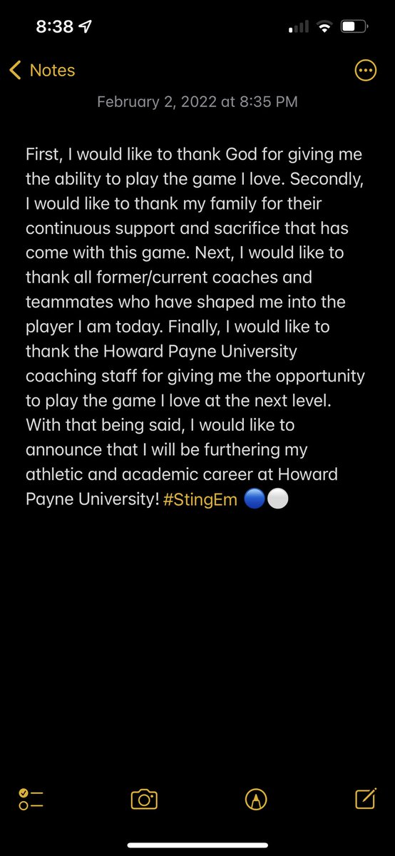 justin3kay's tweet photo. 110% Committed! #StingEm 🔵⚪️🐝 @HPUFootball @HPUCoachBachtel @CoachBachtel @DBCoachForde @CoachSnyde https://t.co/6X4tpSmIVY