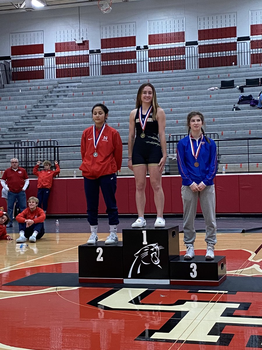 BenbrookBobcats's tweet photo. Jessy Coons District 5-5A Wrestling Champion in the 110 weight class!! Congratulations Jessy!! #FAMILYALLIN @FWISDAthletics https://t.co/U533Xxczd9