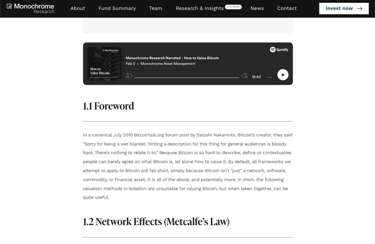 jeffyew_'s tweet photo. You can now listen to Monochrome Research via the @MonochromeAsset website or on @Spotify.

Let us know which research piece you would like us to produce a podcast version of next.

Example (How to Value #Bitcoin): https://t.co/YKhIb2hZ8m https://t.co/NaYxVPrhrc