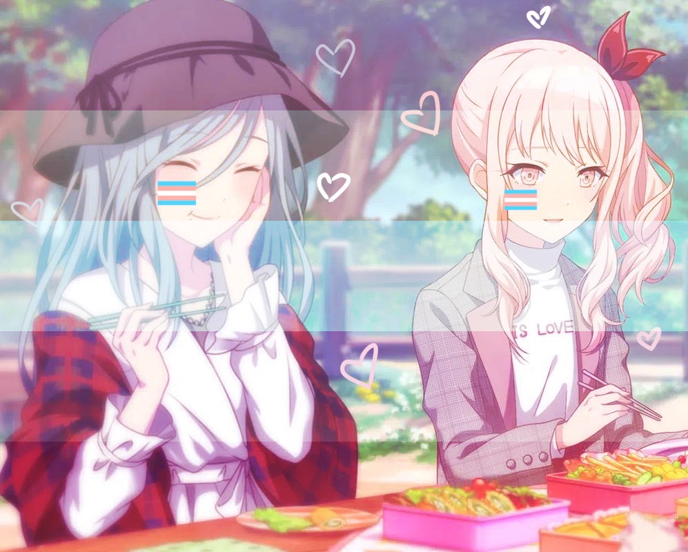 Hellooo! The only pairing so far for today is Mizushizu! They're both transfem lesbians! (Headcanon)

(Submitted by <a href="/honamipy/">⚘</a>)