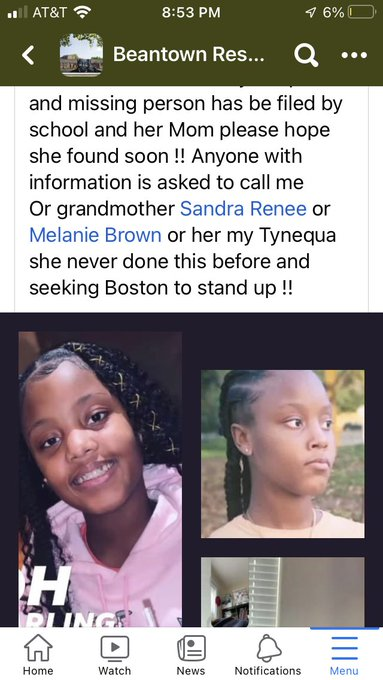 StacoS's tweet photo. HAVE YOU SEEN ME?
Name: Taliah
Missing since: Yesterday (Tuesday) afternoon
Last seen: area of Shawmut Train Station, Dorchester
Last know location: Somerville Mass

Please share and "Twitter do your dam thing" https://t.co/t1Xdae5DVr
